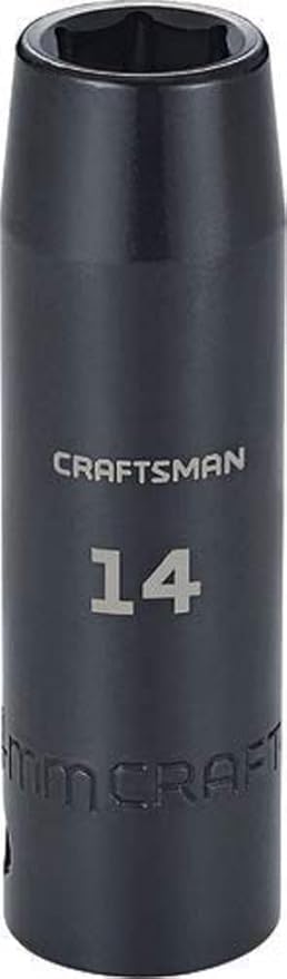 CRAFTSMAN Enchufe de impacto profundo, métrico, unidad de 1/2 pulgada, 14 mm (CMMT16075)