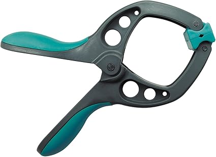 wolfcraft Pinza con resorte PRO, 60 mm I 3631000 I Un asistente versátil, perfecto para proyectos de bricolaje y modelismo