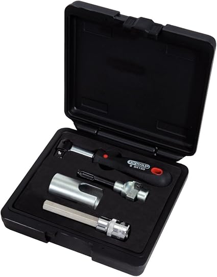 KS Tools 116.2030 Kit combinado de fresado para fontanería, 4 pzs