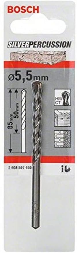 Bosch 2 608 597 659 - Brocas para hormigón CYL-3 (5,5 x 50 x 85 mm)