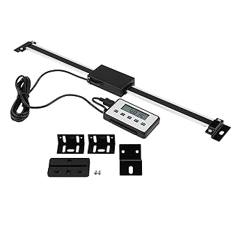 Kuuleyn Herramienta de medición de calibre de 0 300 mm, Escala lineal de lectura digital, Kit de lectura LCD de escala lineal digital precisa para fresadoras Tornos