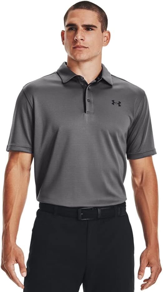 Under Armour Hombre Golf Tech Wicking Textured Soft Light Polo Shirt