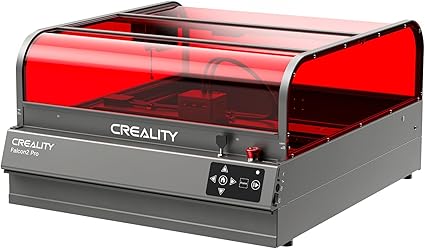 Creality Falcon2 Pro 22W Grabadora Láser-Cortadora Láser con Carcasa Integrada, Cámara Inteligente, 500mm/s, Asistente de Aire, Grabadora Láser Metal para Proceso por Lotes de Madera, Acrílico y Metal