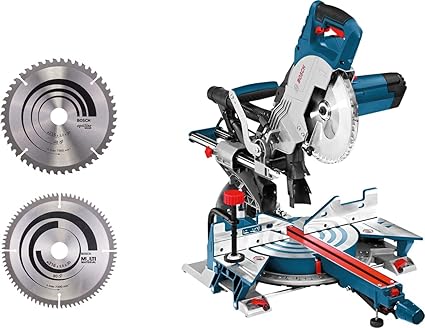 Bosch Professional GCM 8 SJL - Ingletadora telescópica (1600 W, disco 216 mm, Soft Start, láser, incl. 2 discos) - Amazon Exclusive