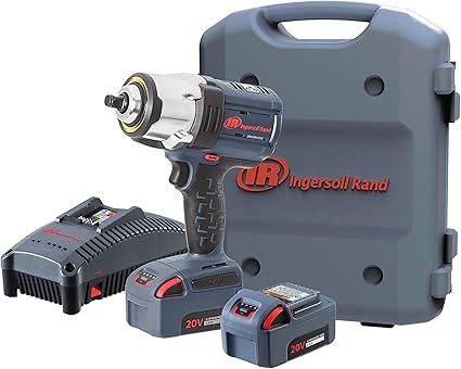 Ingersoll-Rand Llave Impacto W7152-K22-EU, 1/2'', 2040 Nm Torsión, 20V Batería, Sistema IQV Power Control, Con Kit Completo