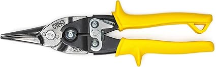 Wiss M3R Tijeras de Hojalatero Metálica de 248 mm con Engranaje de Palanca, Corte Izquierdo, Derecho y Recto - Amarillo