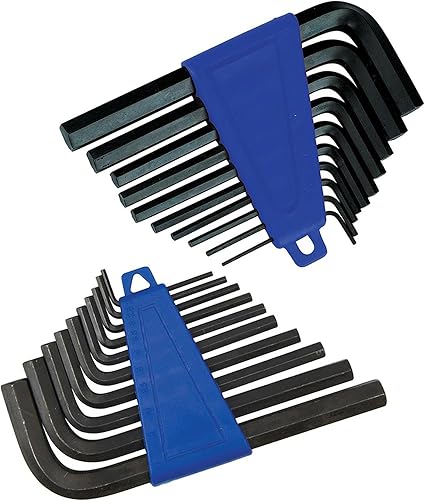 Dapetz Métrico & Imperial Llave Allen Hexagonal Experto Juego Kit Allen Alan Alen 20 Piezas