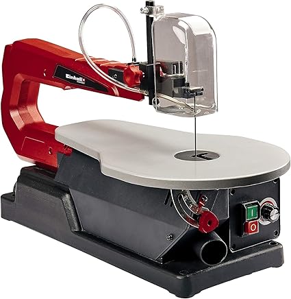 Einhell Sierra de marquetería TC-SS 405 E (120 W, altura de carrera 14 mm, altura de corte máx. 52 mm, tamaño de la mesa 408 x 250 mm, extracción de polvo)