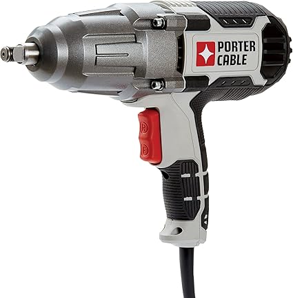 Porter Cable - Llave de impacto, 7.5 amperios, 450 libras de torque, 1/2 pulgada, con cable (PCE211)