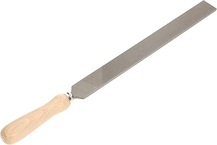 KOTARBAU® Lima de taller, plana, longitud: 350 mm, 2 (mediana), lima de mano, lima plana, lima de metal para procesamiento de metales