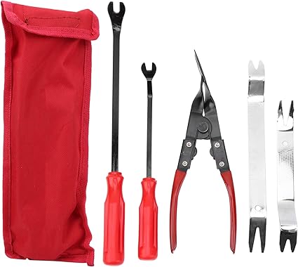 ODJTTIG5pcs Kit de Herramientas de extracción de Panel de Tablero de Audio Juego de desmontaje Manual automotriz Reparación Interior de automóvil