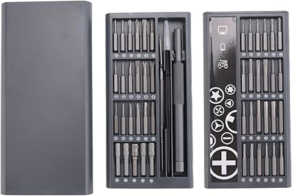 Yuikome Juego de destornilladores de precisión 50 en 1, kit de herramientas electrónicas PC, portátil, RC, computadora, kit de reparación de teléfono