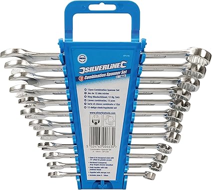 Silverline Tools SP1236 Llaves combinadas, 12 pzas 8 - 19 mm